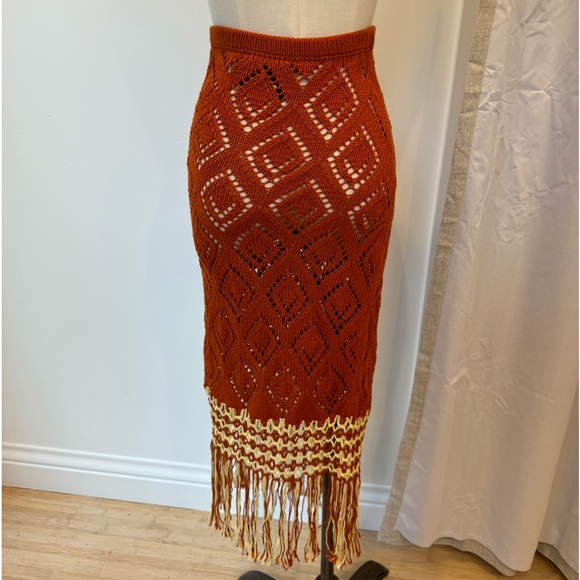 Chufy Kathmandu Heights Skirt - Apricot - Picture 6 of 7